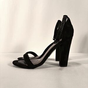 Shoe Republic LA Black Block Heels - Size 8 - Ankle Strap Sandals